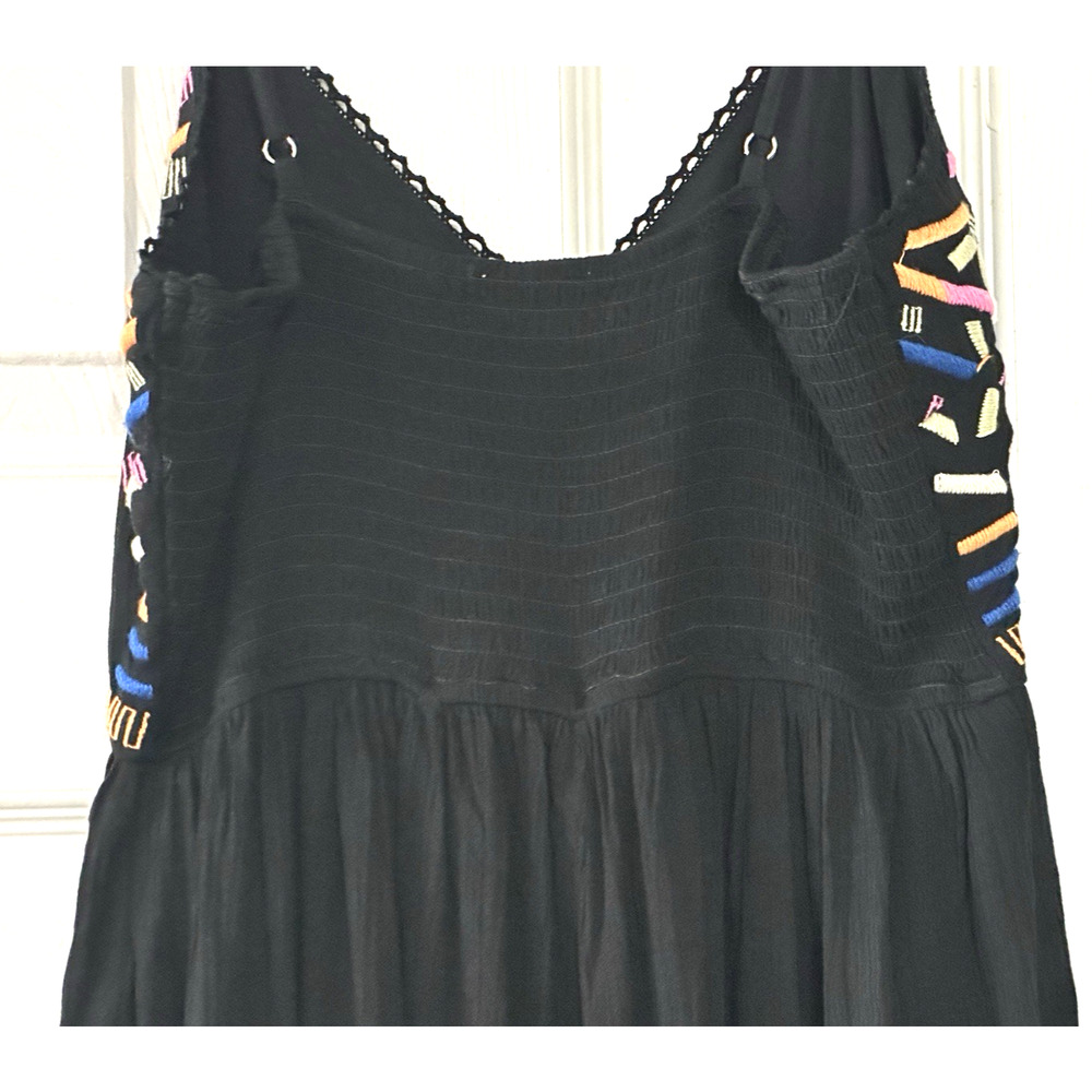 Women’s Jumpsuit Fab’rik Size S Black Palazzo Pants Leg Wide Leg One Piece - Picture 9 of 16